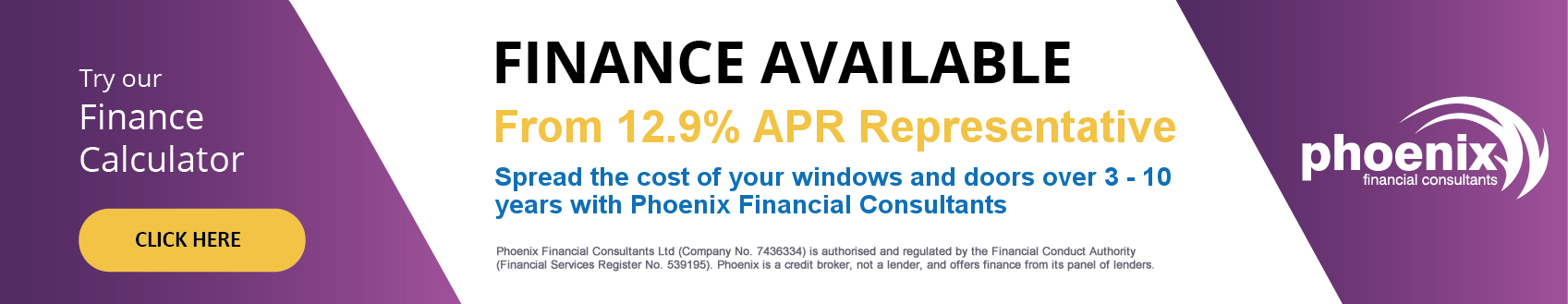 Phoenix Finance Available for Windows and Doors